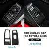 Real Soft Carbon Fiber Sticker For Subaru BRZ Toyota GR86 2025 2025 2025 2025 LHD RHD Car Door Window Button Panel Interior