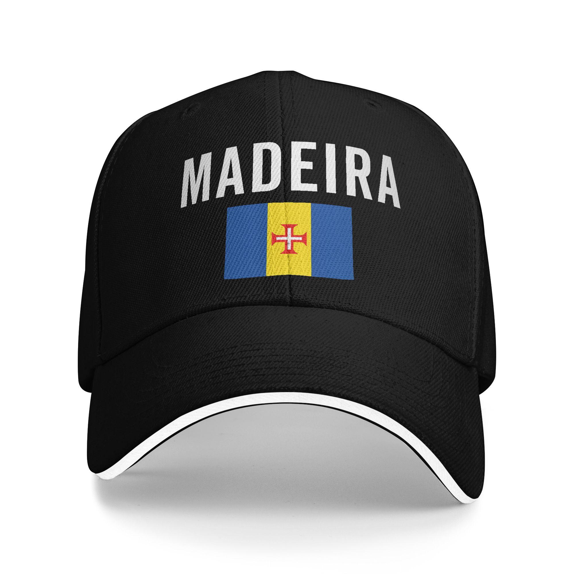 

madeira Flag Baseball Cap Outdoor Gym SunProof Trucker Hat Men Adult Street Style Design Baseball Caps One Size