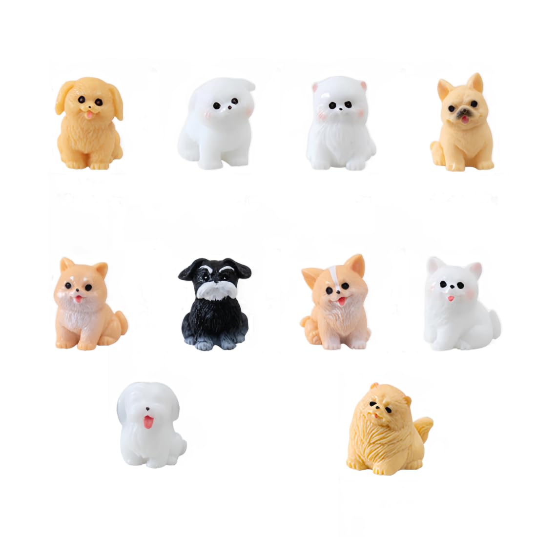 

Voyyphixa Миниатюрные фигурки собак, Набор из 10 штук, Милые маленькие фигурки собак, DIY настольный декор, Подарки, Ландшафтные украшения, Украшения для бонсай, Забавные подарки