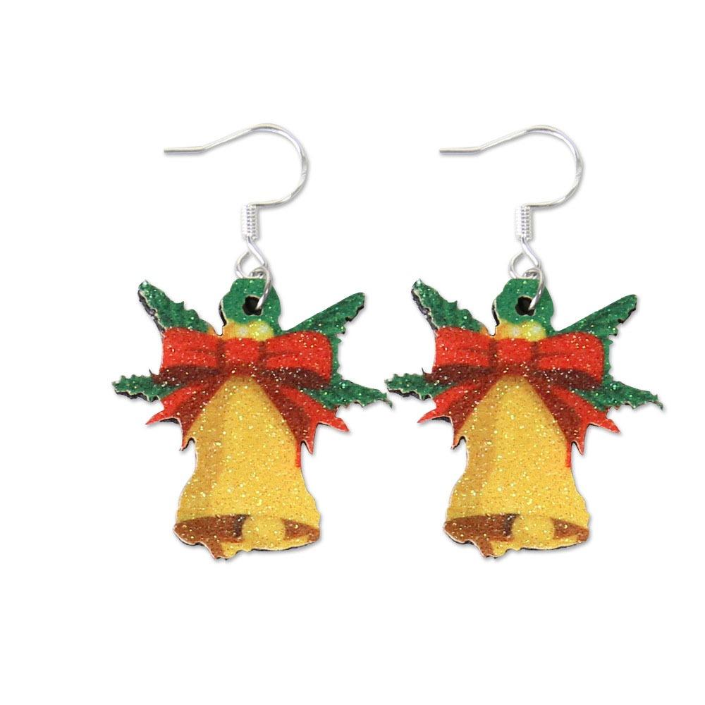 1Pair Christmas Tree Christmas Earring Handmade Sew Xmas  Eardrop Santa Claus  Earrings  Women