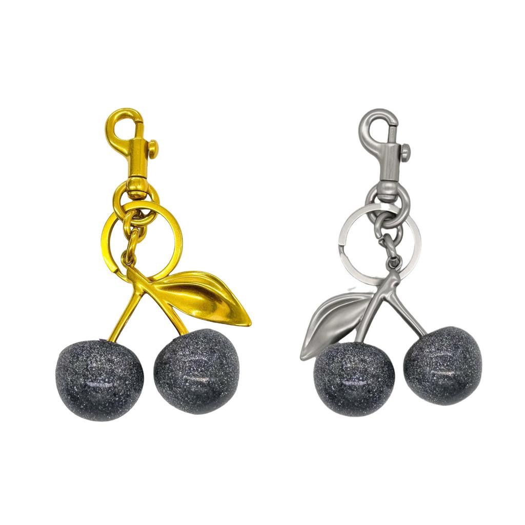 Beautiful Cherry Accessory Fashionable Keychain Key Ornament Cherry Keyrings Suitable for Parties and Casual Outfits