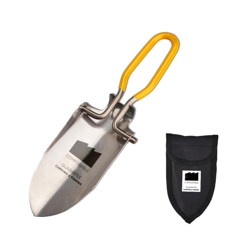 

Foldable Stainless Steel Camping Shovel Compacts Pocket Shovel For Outdoor Hiking Gardening And Survival Tool жёлтый