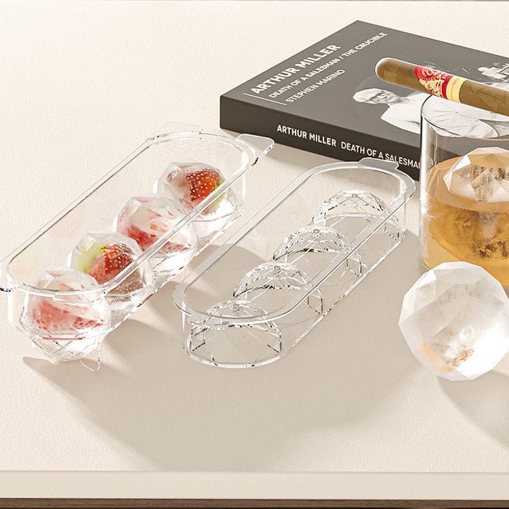 Reusable Design Ball Shaped Ice Mold Freezer Safe Ice Ball Mold Spherical Ice Maker Hotel Use