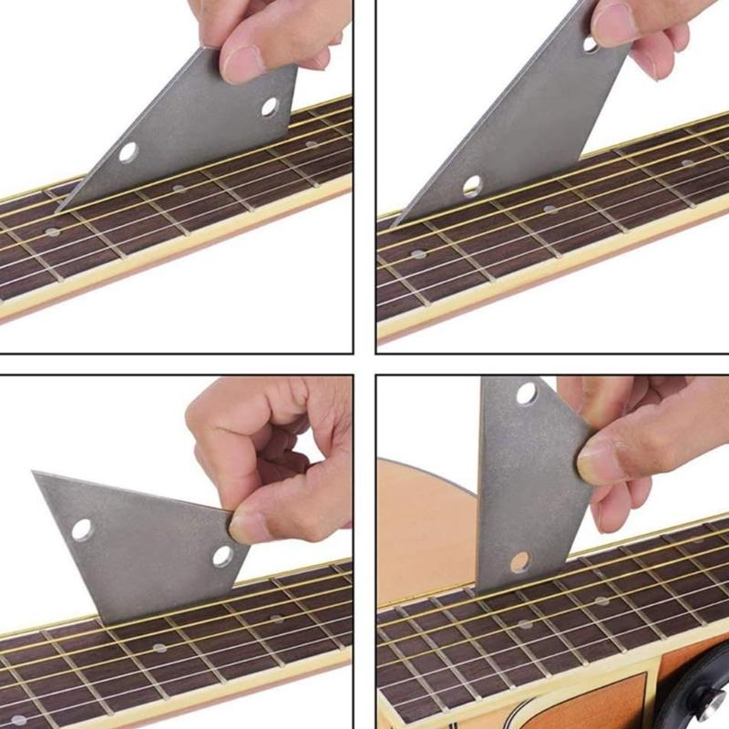 Multifuntional Guitar Luthier Set String Radius Gauge Essential Tool for String Height and Fretboard Radius Measurement