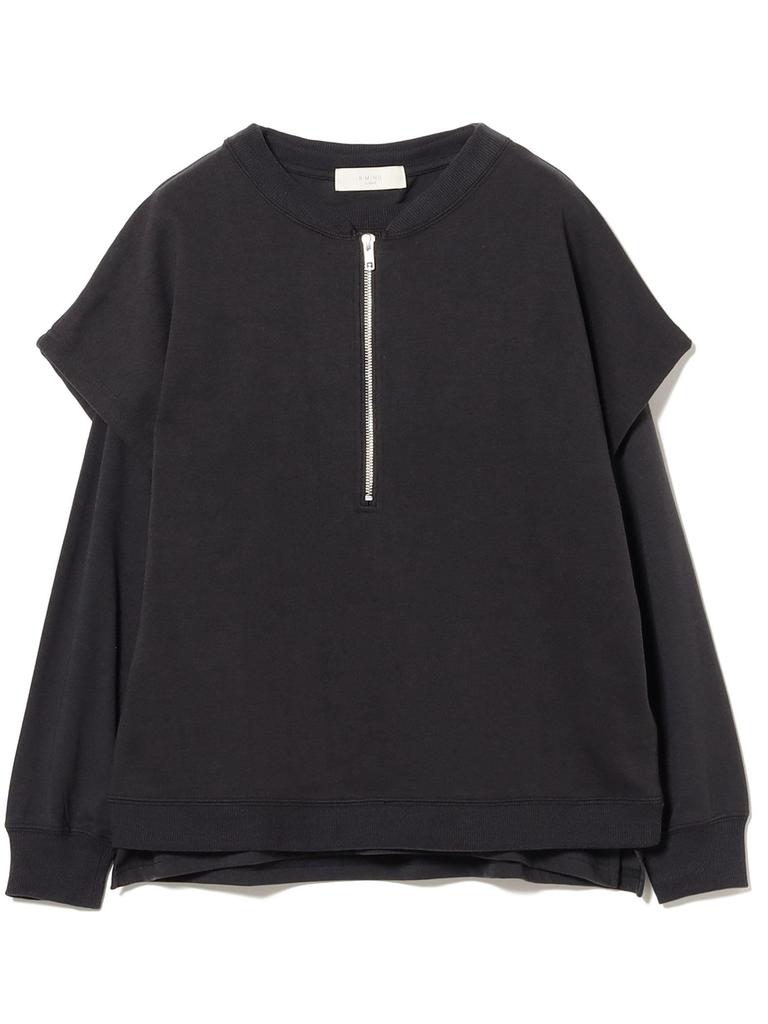 B.:MING LIFE STORE by BEAMS Langarm-T-Shirt Fleece-Sweatshirt x Logo-T-Shirt Set (Artikel festlegen) Damen INK_BLACK*INK_BLACK Einheitsgröße