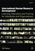 Kniha International Human Resource Development : Learning, Education and Training for Individuals and Organizations