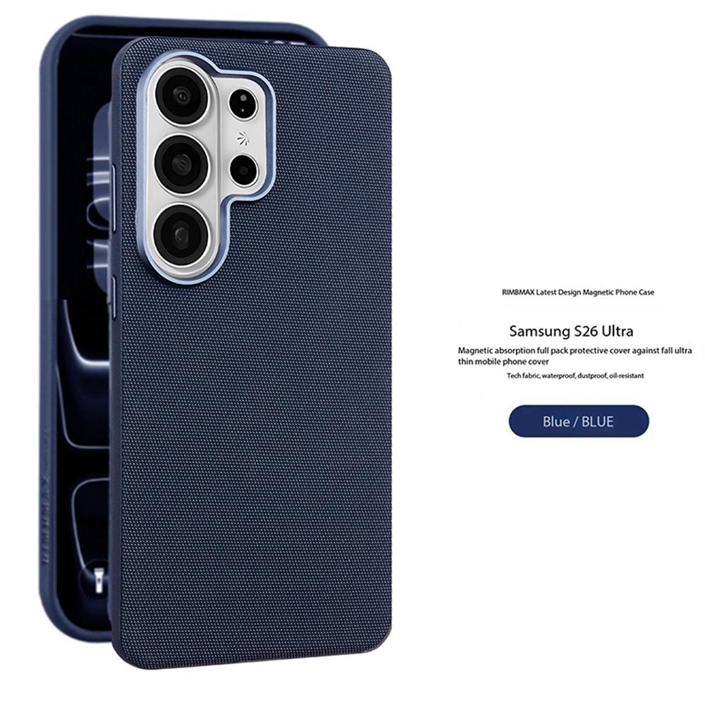 Original Techology Woven Fabric Phone Case for Samsung Galaxy S26 Edge S25 S24 Ultra S23 for Magsafe Magnetic Matte Solid Cover