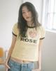 HAVISM I Rose Ringer S/S Tee(Yellow)