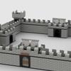 Non-Toxic Moc Medieval Ancient Watchtower Building Blocks Kit Castle Expand Soldiers' War Defense Base Twon Toy For Children Birthday Gift