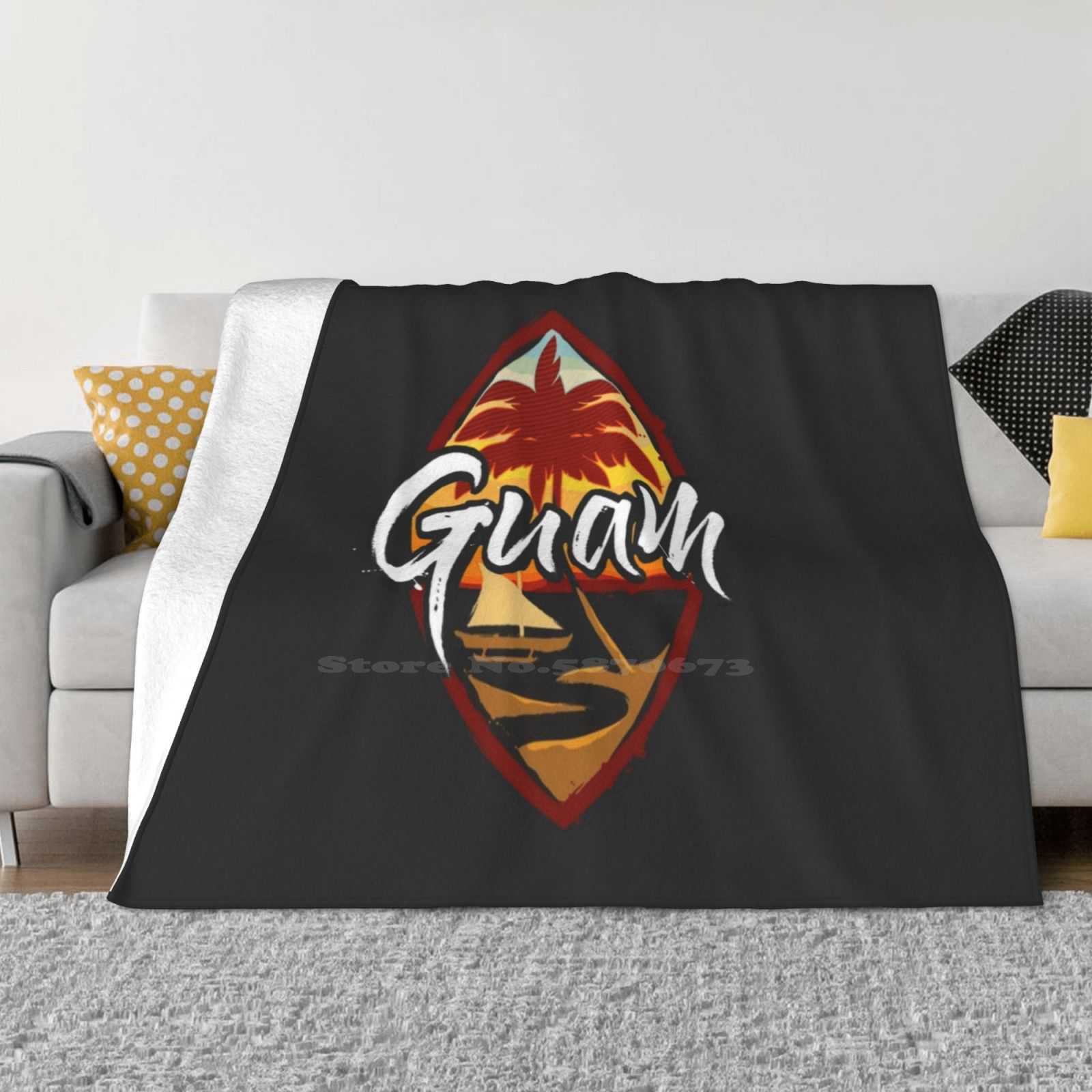Guam Seal Guamanian Pride Fashion Soft Warm Flannel Blanket Hafa Adai 671 Pacific Islanders Guamanian Chamorro Guam Flag Guam 30x40in