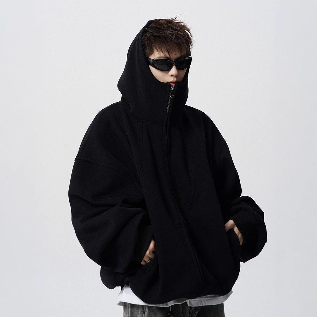 

Hooded Coat Men s Winter Design Sense Sweater High Street Plus Velvet Couple Hoodie XXL