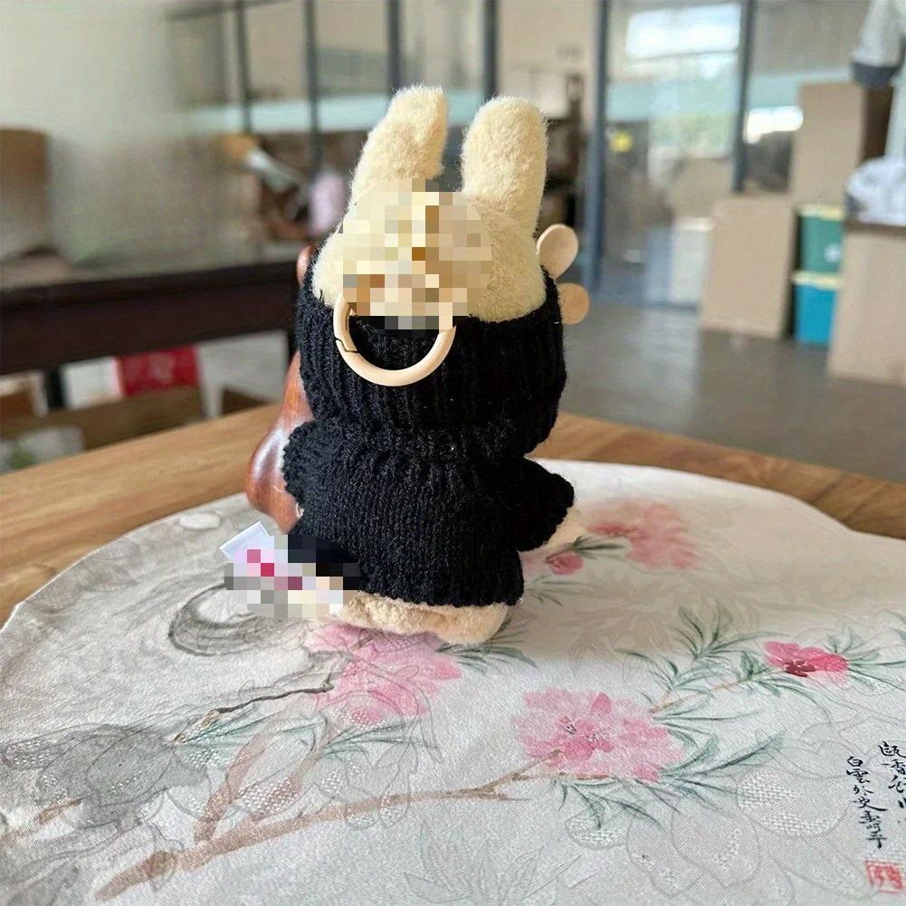 Modekleidungsset für Puppe(Keine Puppe), Handgehäkelt, Niedliche Kleidung, Hut, DIY Stilvolle Lustige labubu Kleidung Accessoires für Tochter Geburtstage,