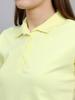 MONTE CARLO Women Regular Fit Yellow Tshirt