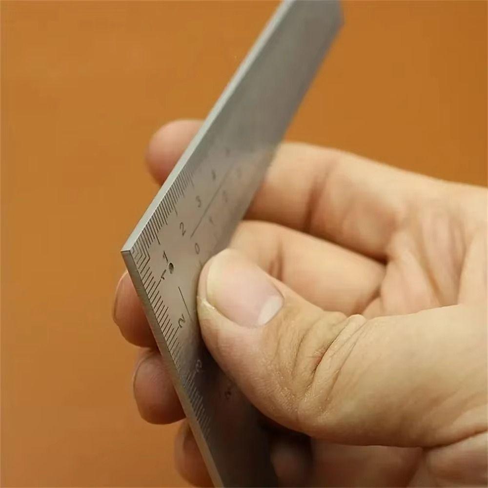 Measuring Tool L Square Ruler Stainless Steel Mini Ruler Metal Ruler  Metal Materials