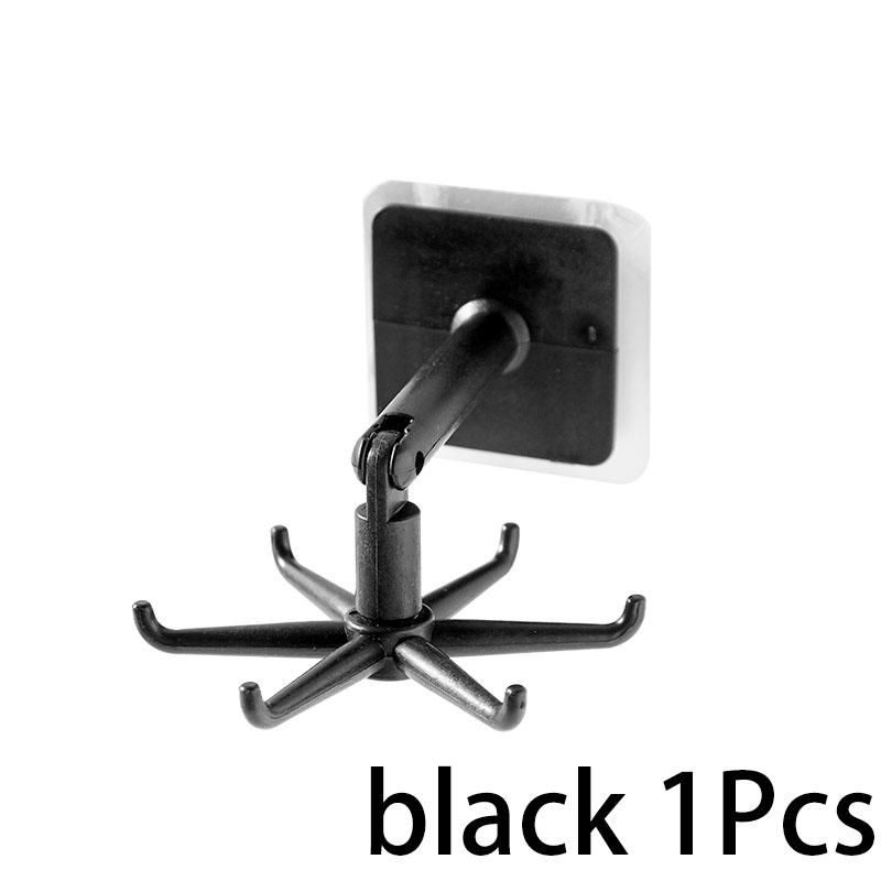 

1/2/3 шт. черно-белая кухонная вращающаяся настенная полка без перфорации вращающиеся крючки лопатка для кастрюль клейкая стойка без гвоздей