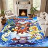Digimon Carpet Door Mat for Living Room or Bedroom Protective Mat Under Chair Office Decoration Christmas Gift Birthday Present