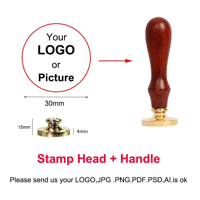 Индивидуальная Сургучная Печать ЛОГОТИП Настроить Персонализированная Индивидуальная Печать Конверты Свадебная Вечеринка Приглашение на День Рождения Подарок Украшение