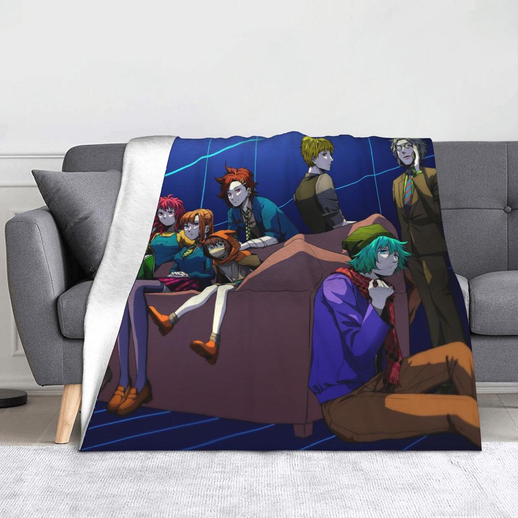 Shin Tsukimi Sou Hiyori Yaoi Blankets Autumn/Winter Your Turn To Die Game Multi-function Warm Throw Blanket for Sofa Thin Quilt