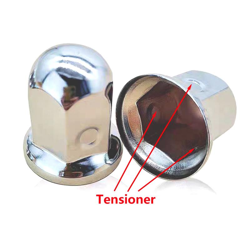 Wheel Nuts Covers 33mm Metal Chrome Plating Universal Bolt Head Protection Cap External Decorative Wheel Rim Screw Trucks Bus