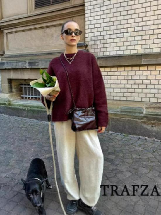 Women's Oversized Winter Blend Pullover Sweater - New Arrival