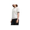 FILA Emerald Lifestyle Color Block Letter Print Round Neck Casual Sports Comfortable Knit Short Sleeve T-Shirt Women Tops White F11W514101F-WT