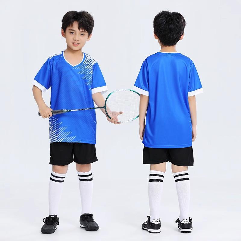 Kids Sports Set Breathable Quick-Dry T-Shirt Shorts Badminton Tennis Jump Rope School Training Unisex