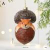 Fox And Hedgehog Shaped Christmas Ornaments Plastic Animal Decoration For Indoor Outdoor Holiday Party Home Tree