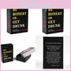 Or Honest Be Get Drink Card Game Set For Group Play And Entertainment Party