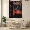 Def Leppard Night Rock Anthems Tapestry Background Cloth Fashion Print Christmas Gift Home Decor Background Cloth