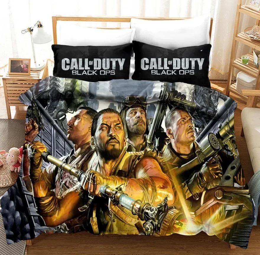 Drukowany w 3D Zestaw pościeli Call Of Duty Kołdra i poszewka na poduszkę do domu
