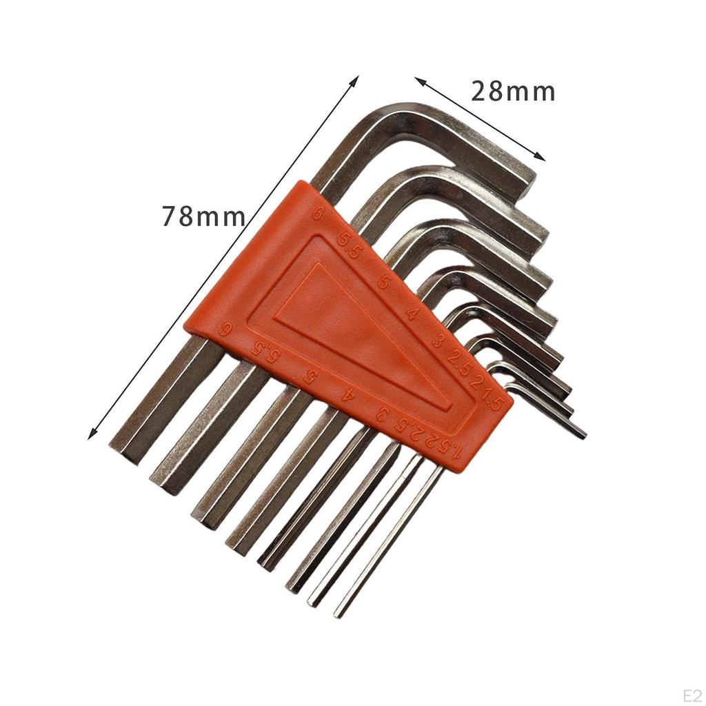 8 Pieces Hex Key Wrench Set Allen Accessories Direct Replaces L Shape for