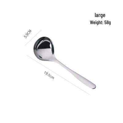 Nierdzewna chochla do zupy z długim uchwytem