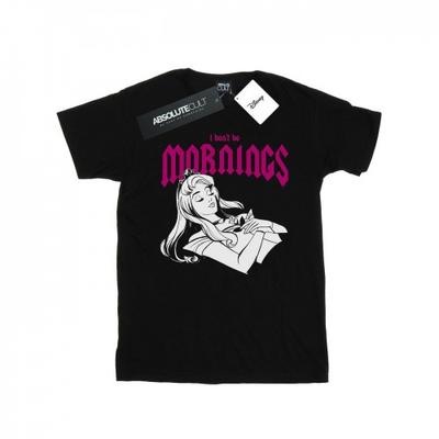 Womens/Ladies Sleeping Beauty DonÂ´t Do Mornings Cotton Boyfriend T-Shirt