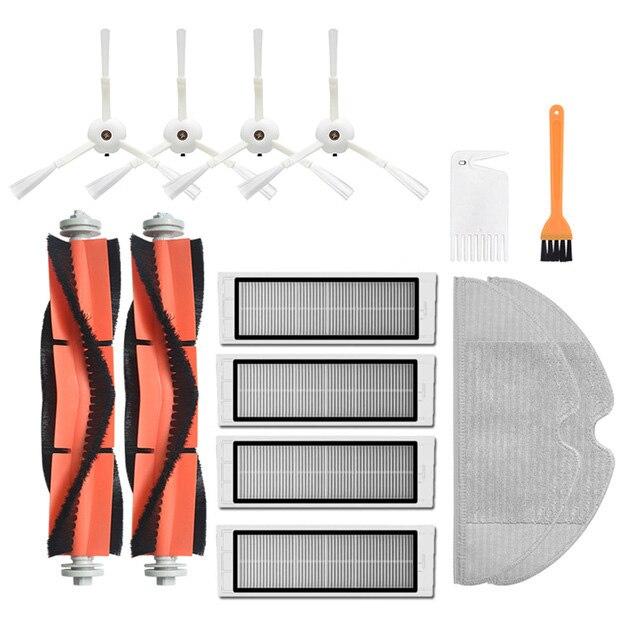 New Main Brush Washable Hepa Filter Side Brush Kit for Xiaomi Mi Vacuum 1st 1S Robot Roborock S50 S51 S55 S6 T60 T61 T65 Parts