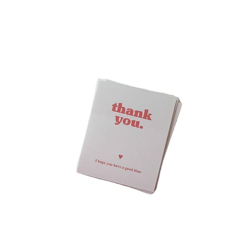 100 Photos, Ins Simple, Rectangular, Thank You, Sealing Sticker, Versatile, Gift Packaging, Decoration, Adhesive Sticker