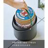 Yamazaki Tower Mosquito Coil Storage Pot, Round, Black, Approx. W17 x D17 x H14 cm (including lid