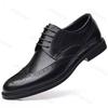 Men Genuine Leather Shoes Comfortable Pointed Toe Business Formal Leather Shoe British Style Casual Oxford Shoes Wedding Banquet