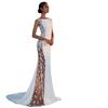 Lace Patchwork Long Dress for Evening Party Vacation Sexy Hollow Out Women's