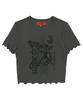 Syupeodeulai W Butterfly Rib T-Shirt Dark Gray