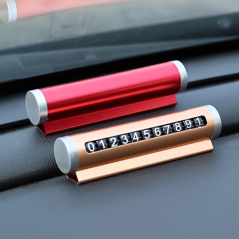 Parking Telefon Numer Tablicy Parkingowej Karta Wisząca Auto Aluminiowa Rolka Regulacja Tymczasowa Pomoc Parkowania Narzędzie