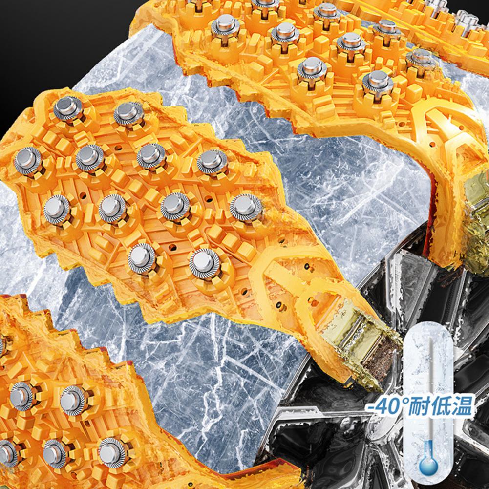 Manganese Steel Tire Chains Durable Car Tire Chains with Quick Fit Installation for Anti-skid Protection High Hardness for Easy