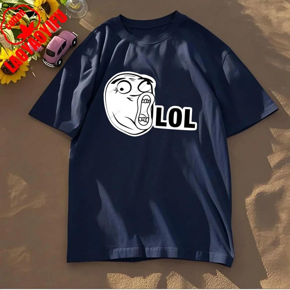 Rage Comic Trollfac Printed T Shirts Funny T Shirt  AnimeCotton Tees Fit Sweatshirt for Daily Wear High Quality Cotton Tops