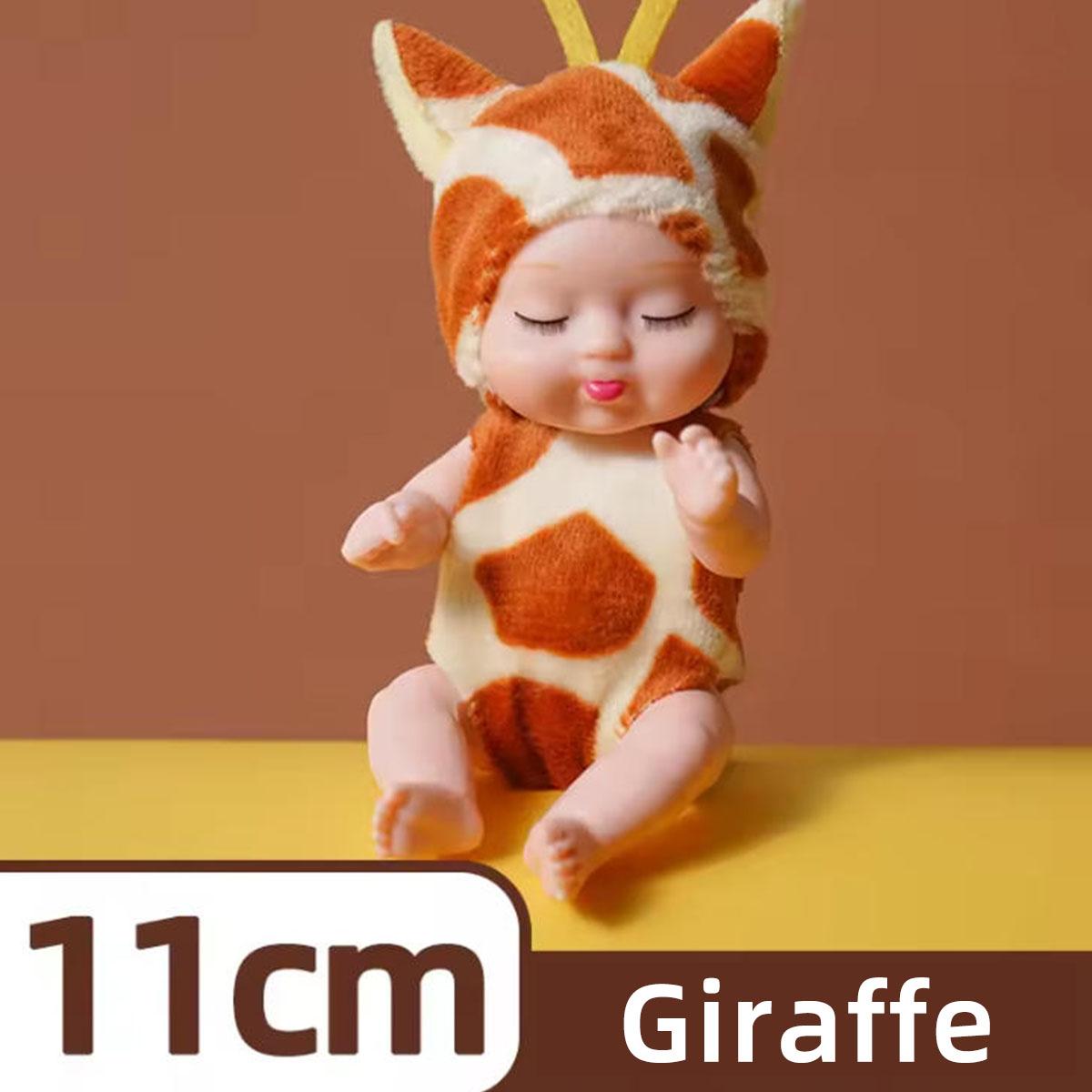 

1 шт. Мини-кукла с одеждой, легкая маленькая кукла, реалистичная одежда с животными, мини-модель, милая маленькая кукла, игрушка, праздничный подарок