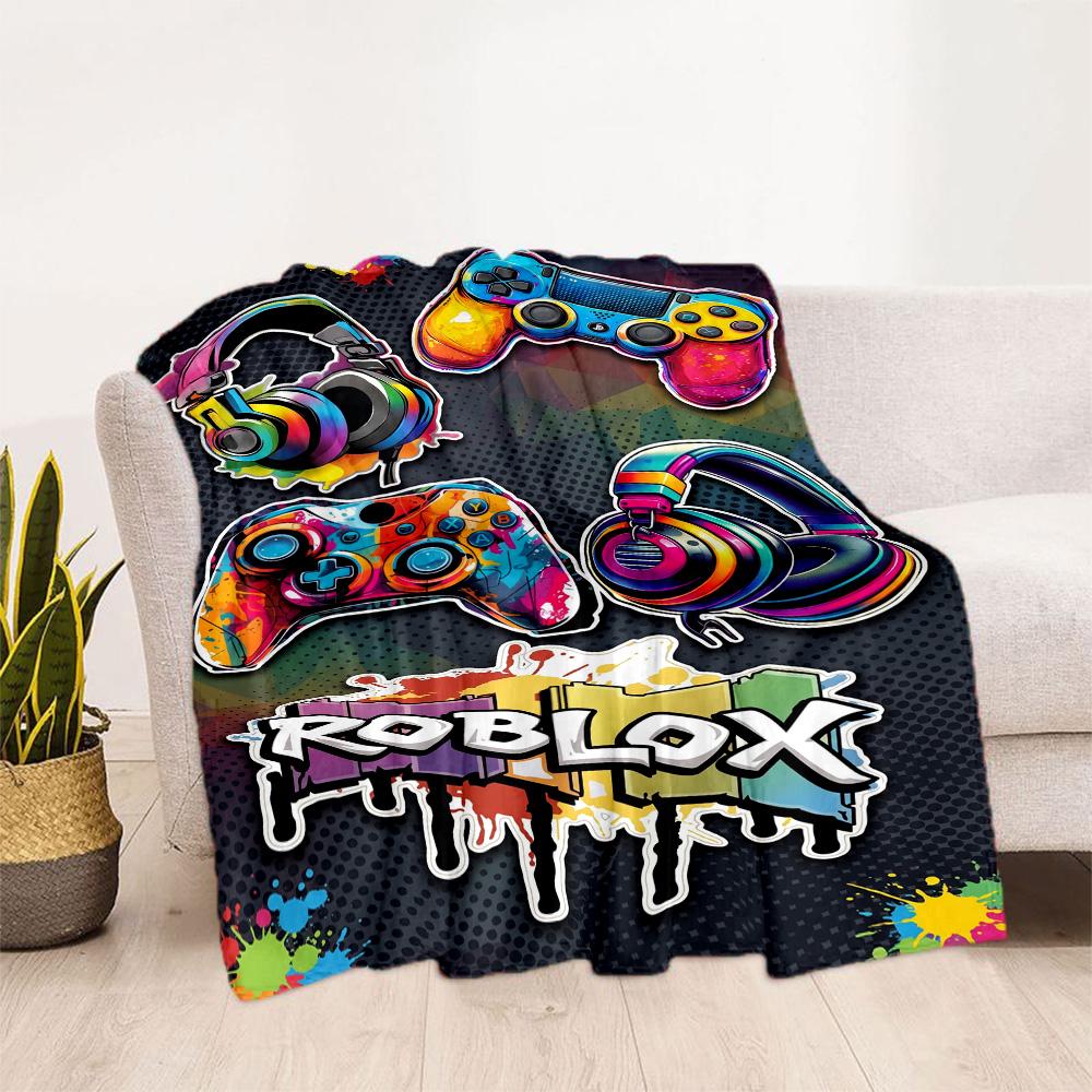 Roblox 504 Couverture Douce & Confortable Idéale pour Chaise Bord de Mer Canapé pour Toutes les Occasions Impression Numérique Cadeau pour Voyage Maison Anniversaires