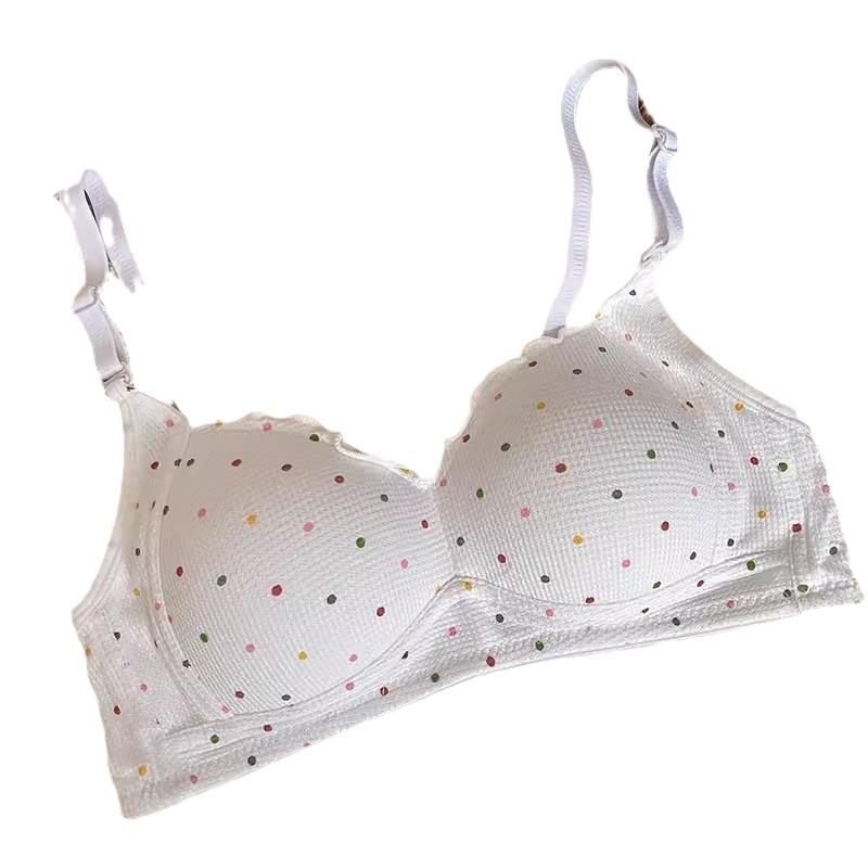 Japanese underwear beautiful back without steel ring, small chest gathering upper support bra, women's big chest showing small gathering upper support