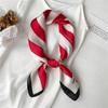 Foreign Style Small Silk Scarf 71cm Square Scarf Hangzhou Silk Imitation Silk Scarf Professional Women's Scarf Decorative Small Silk Scarf