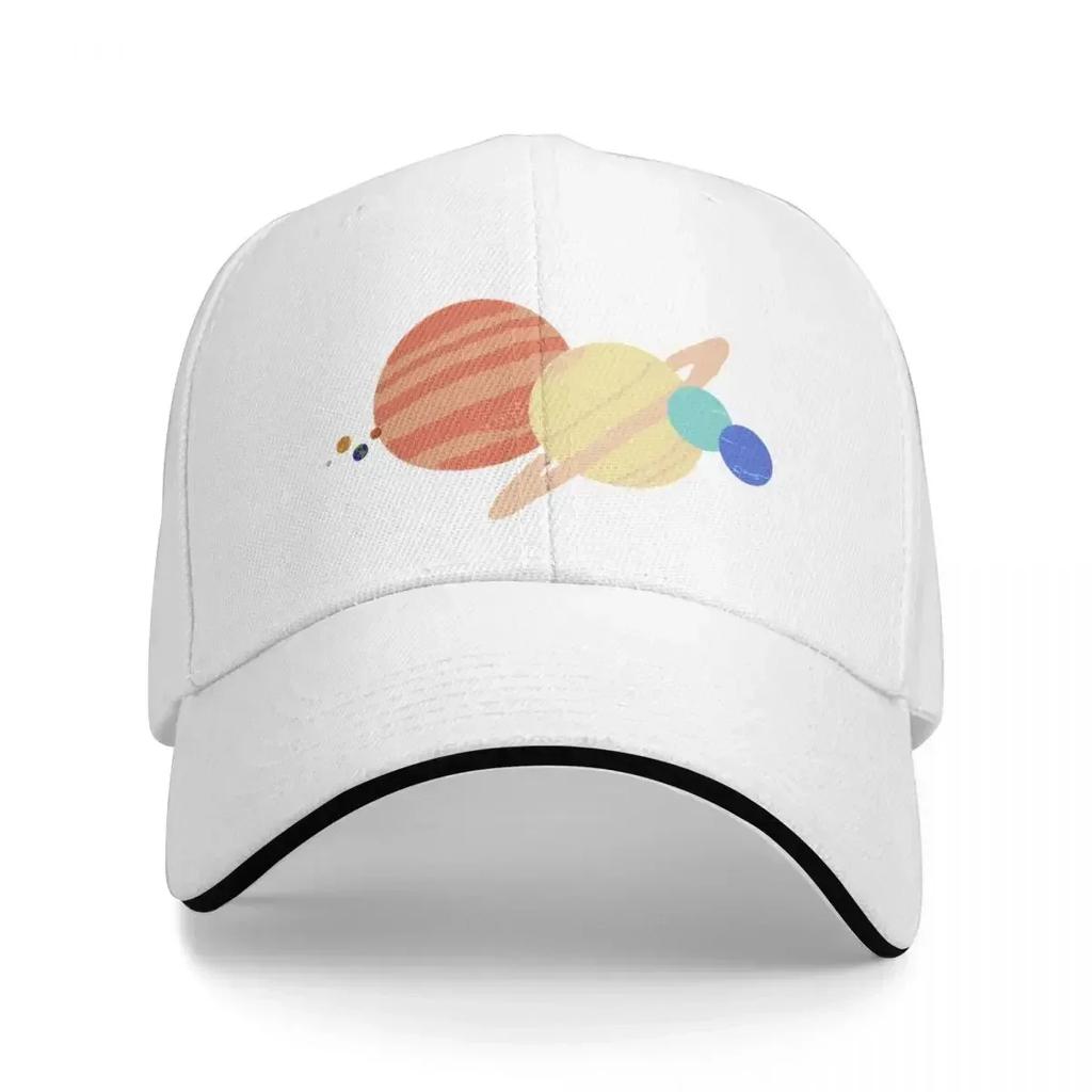 Solar System to scale Baseball Cap black Anime New In The Hat Unisex Adjustable Golf Wear Womens