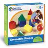 Learning Resources Math Learning 3D Shape Authentic Materials, Blocks, Plastic, 10-Piece Set, LER0922,