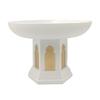 Gold and White Mosque Tower Model Desktop Ornament,Ramadans Eid Home Decors Decorative Ornament for Table Bookshelf