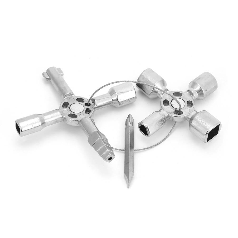 10 în 1 multifuncțional electrician instalator întrerupător cruce cheie triunghi pătrată